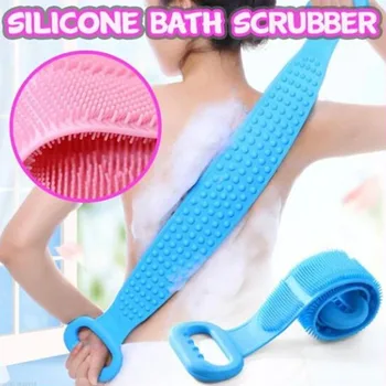 

Magic Silicone Bath Scrubber Brushes Rubbing Back Mud Peeling Body Massage Shower Extended Flexible Scrubber Skin Clean Brushes