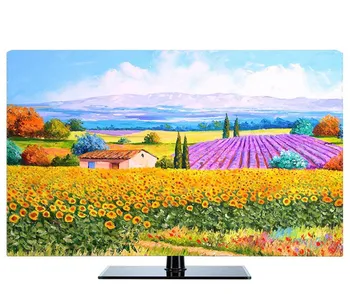 

Custom 19" - 80" 22 inch 75 inch Decorative Hood Cover for Screen LCD TV PC Painting Landscape Tree Flower Waterproof Green Blue