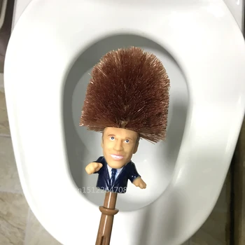 

Dropshiping Computer Brush Emmanuel Macron Brosse WC Brosse de toilette France President Trump Toilet Brush Funny