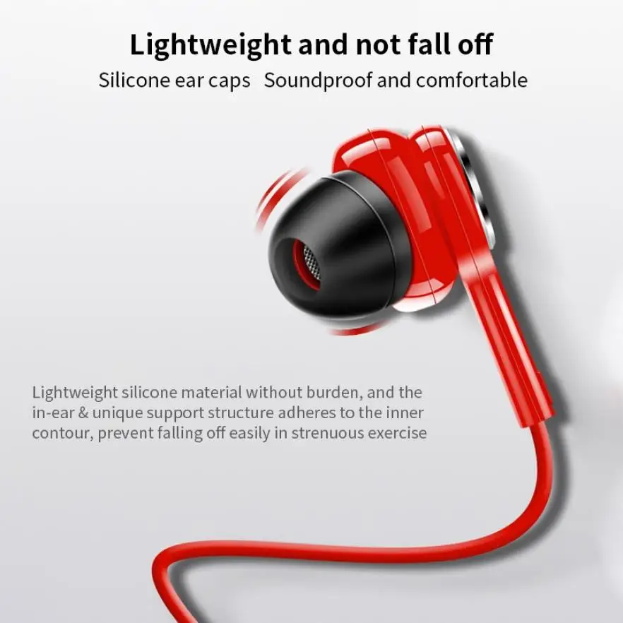New Wireless Bluetooth Earphone Magnetic Suction HiFi Sound Quality Stereo Headset Waterproof Wireless Sports Earbud with HD Mic