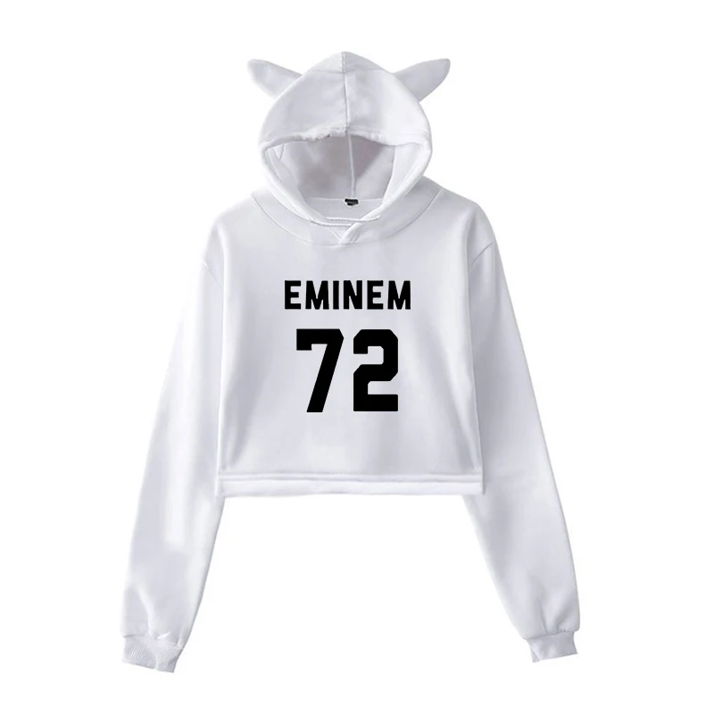 Харадзюку, укороченные толстовки, Женская толстовка Eminem Kpop, розовая толстовка, пуловер, одежда для девочек, уличная одежда, женские топы с длинным рукавом