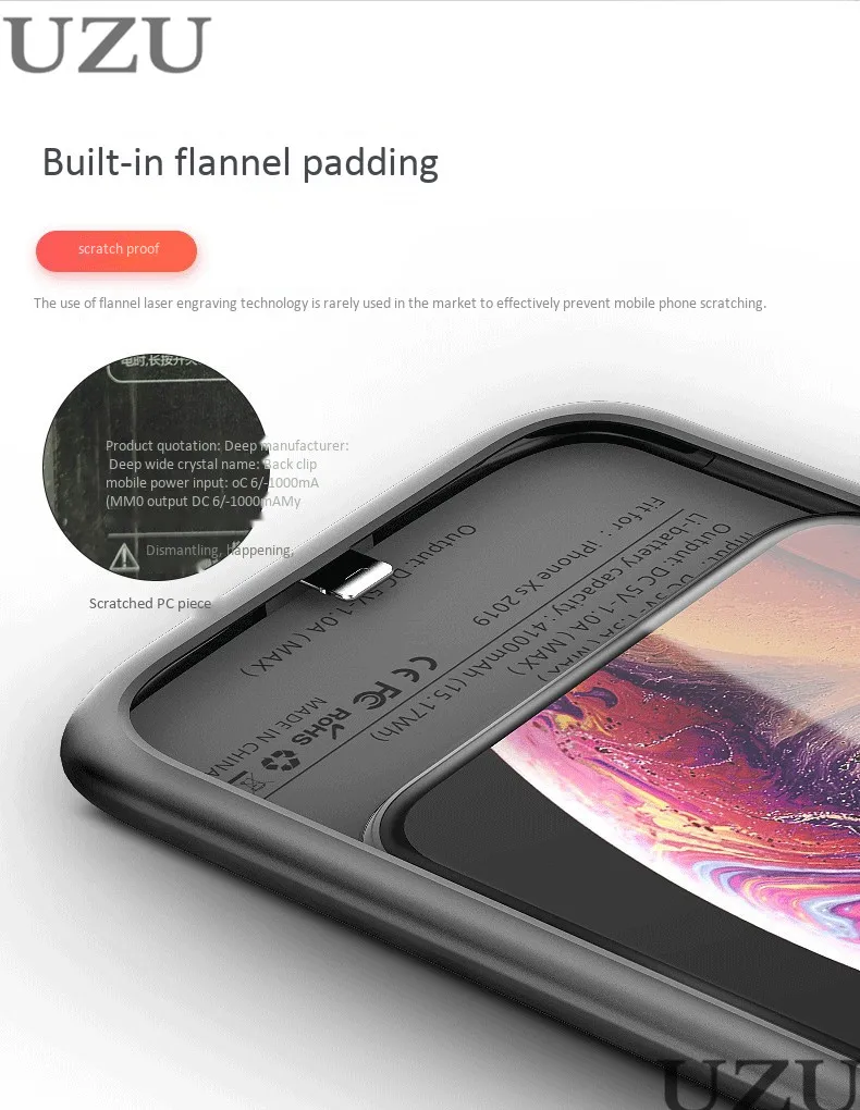 4800 мАч чехол для зарядного устройства для iphone 11 Pro Ультра тонкий внешний портативный беспроводной зарядный чехол для iphone 11 Pro роскошный