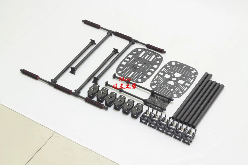 ZD850 Full Carbon Fiber ZD850 850MM Frame Kit with Unflodable Landing Gear Foldable Arm for FPV DIY Aircraft Hexacopter