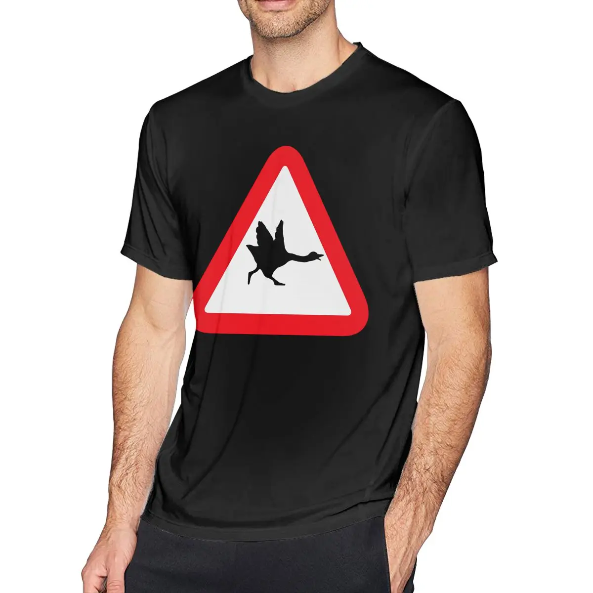 

Goose T Shirt Sign Goose Attack T-Shirt Fashion Plus Size Tee Shirt Mens Awesome Short Sleeves Tshirt