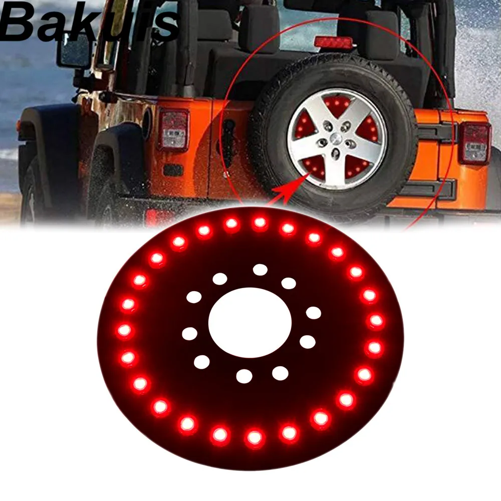 Светодиодный 3rd стоп светильник &amp кожух запасной шины для Jeep Wrangler JK TJ 07-16 колеса