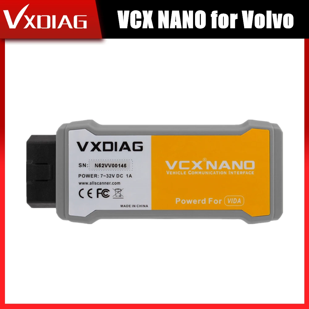 Диагностический инструмент VXDIAG VCX NANO для Volvo с программным обеспечением VIDA 2014D