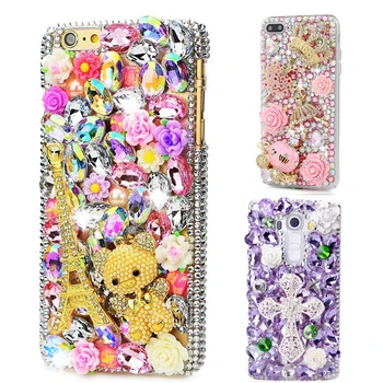 

3D Handmade Bling Crystal Glitter Rhineston Jewelled Cover Diamond Case For Google Pixel 3 4 2 3A Google Pixel 2 3A 3 4 XL