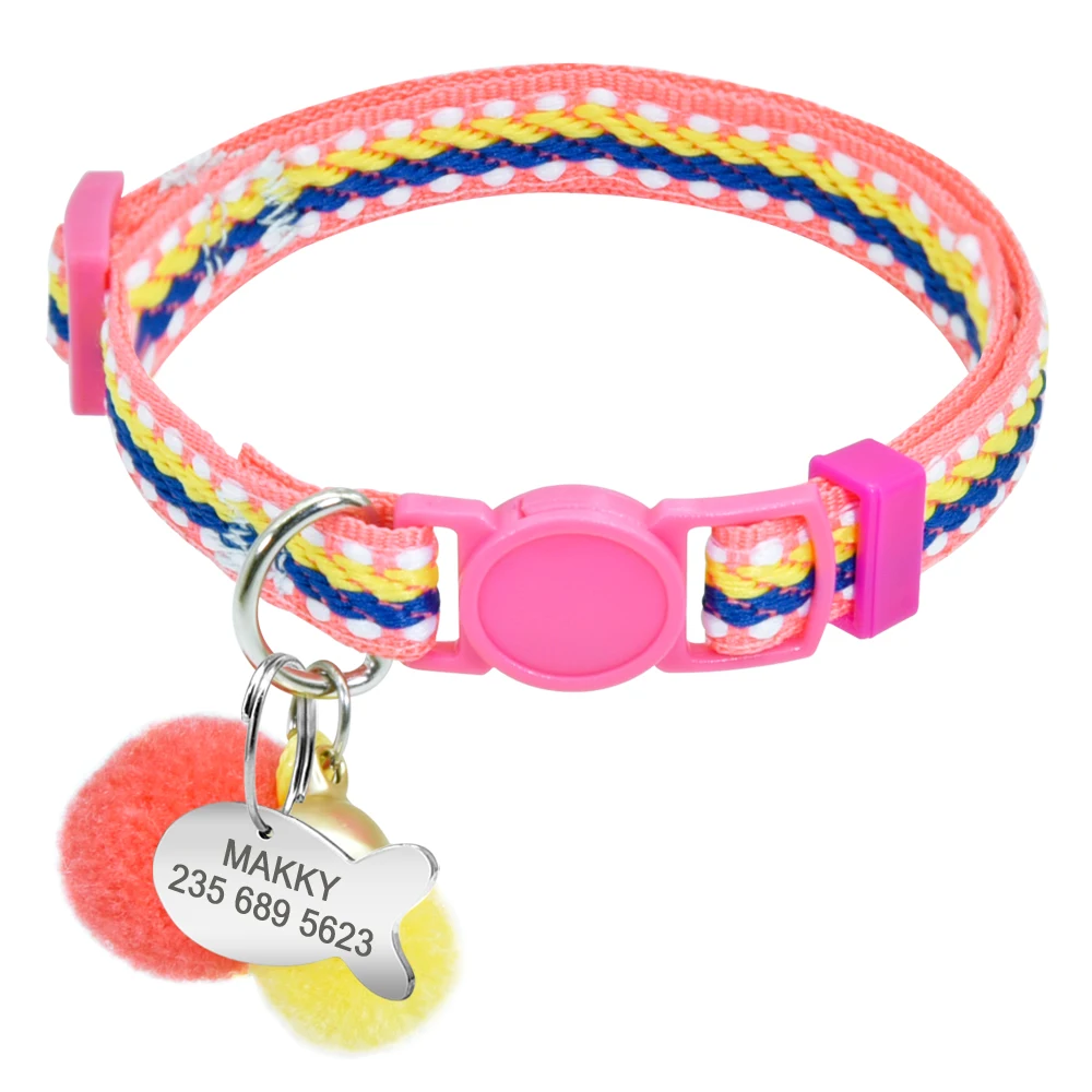 Quick Release Cat Collar Customized Collars for Cats Kitten