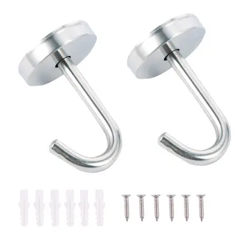 

2 PCS Durable Stainless Steel Practical Ceiling Hooks for Home Kitchen