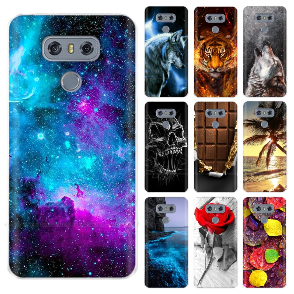 Para LG G6 G5 G4 caso silicona de TPU blando Fundas Shell del teléfono para LGG6 LG G4 G5 G6 cubierta Coque para LG G 6 G6 G5 G4 parachoques de la caja del teléfono