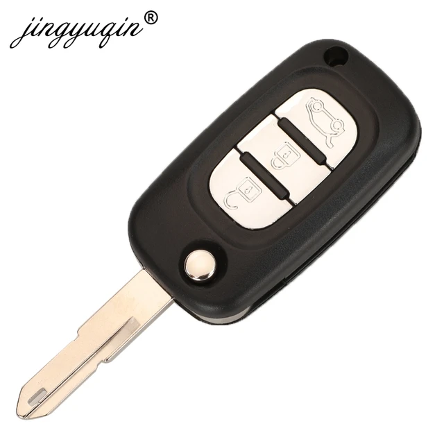 Coque clé,Clé à distance jingyuqin 2BTN pour Renault Duster Modus