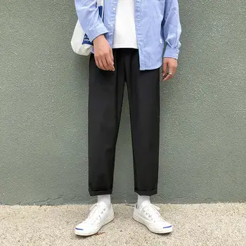 

85% Cotton Men Loose Men's Joggers Sweatpants Casual Pants Trousers Workout 2020 Spring Autumn Harajuku Streetwear Men Clothing