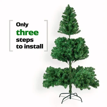

Alightup 6ft 1050 Branch Christmas Tree Elaborated with to Show the Vivid Full-blown Pine Tree