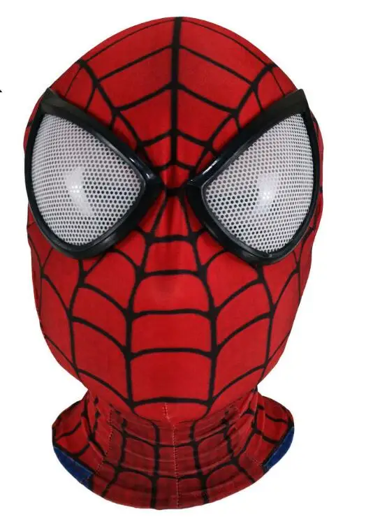 3D человек-паук, вдали от дома, маски для Мстителей, бесконечные войны, Железный Человек-паук, Маскарадные костюмы, лайкра, вся маска супергероя, линзы