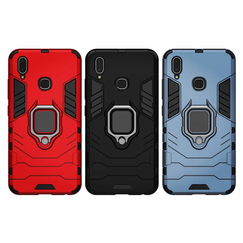 For Vivo Y91 Case Shockproof Ring Stand Bumper Silicone PC Phone Cover  For Vivo Y91 Y95 1816 1817 1820 1811 PD1818BF_EX AliExpress  202192403
