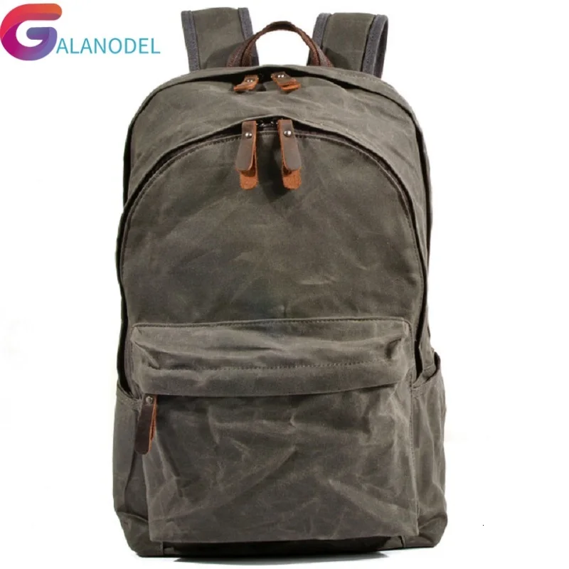 

Waterproof New Designer M247 Canvas Daypacks Unisex Vintage Backpacks Anti-thief Wearproof Travel Rucksacks Retro School Bags