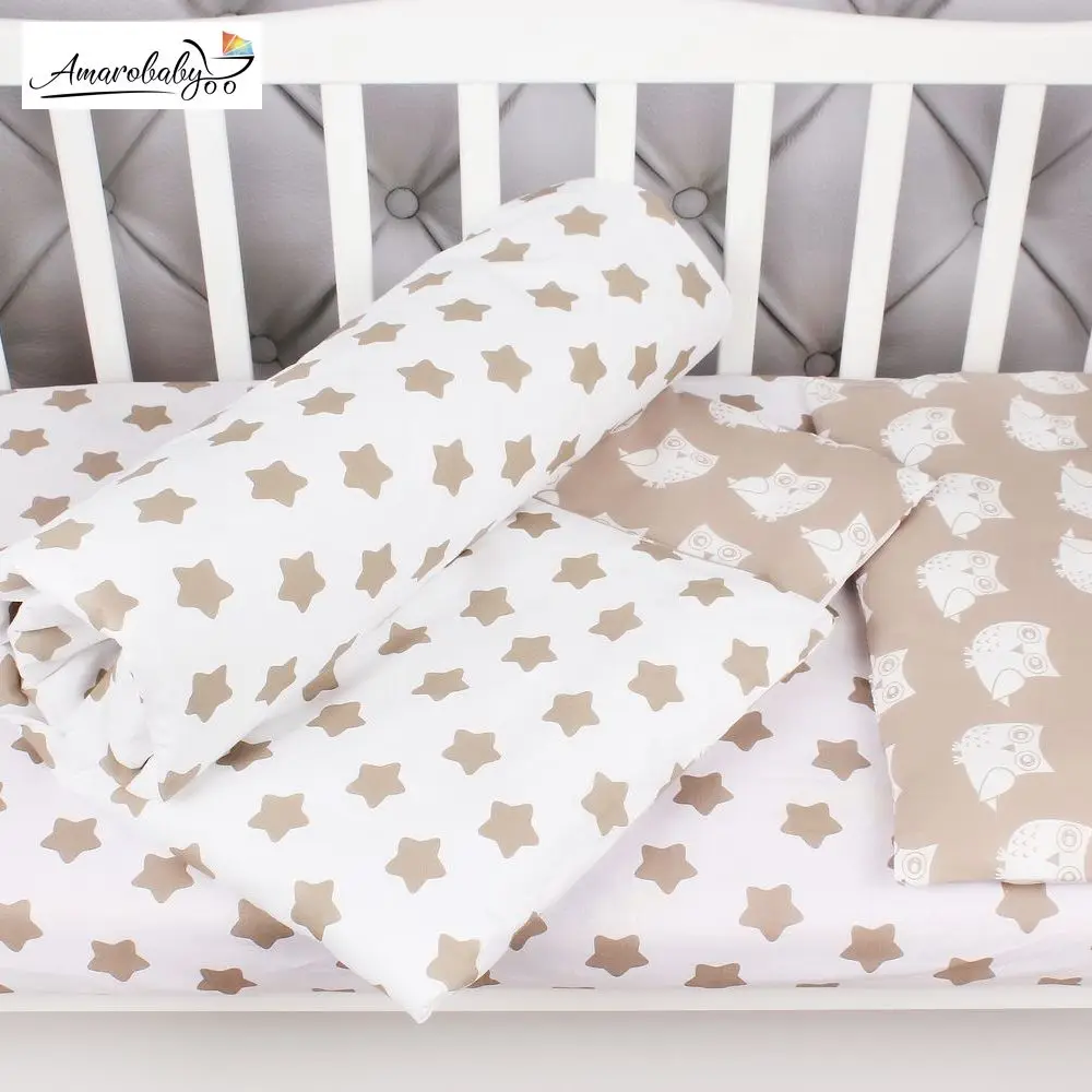 Комплект в кроватку 3 предмета AmaroBaby SWEET SUNSHINE(бязь