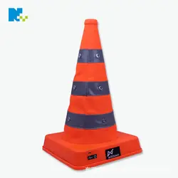 Nian wang 41cmLED Выдвижная Предупреждение дорожный конус портативный Сияющий светоотражающий дорожные блоки дорожный конус складные конусы