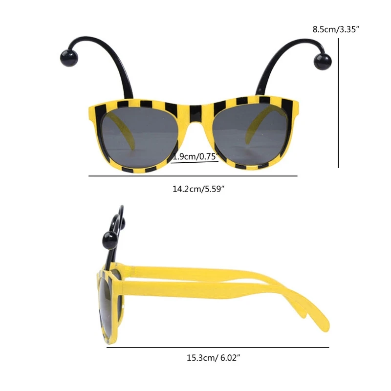 Bumble Bee Cosplay Party Favors Women Men Kids Party Costume Cosplay Accessory Bee Head Hoop Glasses Set birthday party supplies mascot costume
