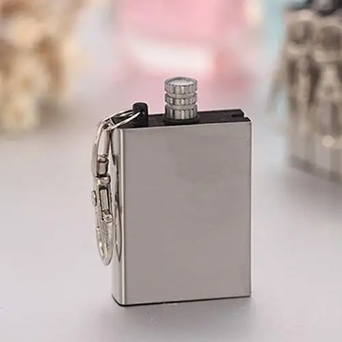 Портативная квадратная керосиновая Зажигалка для сигарет из нержавеющей стали