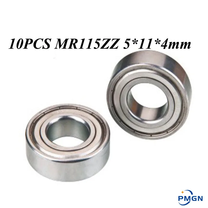 10 шт. ABEC-5 MR115ZZ MR115Z MR115 ZZ L-1150ZZ 5*11*4 мм 5x11x4 металлическое уплотнение миниатюрное