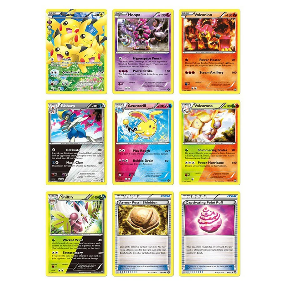 25 карт в коробке новая карта покемона английская версия коллекция POKEMON Battle