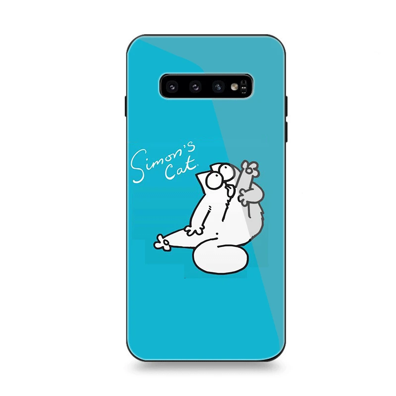 G9 Чехол для телефона Стекло для samsung A10 A20 A30 A40 A50 A60 A70 S7 край S8 Plus Note 8 9 S10 крышка Simons Кот - Цвет: G9