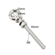 Морской Ранг 316 нержавеющая сталь подъемный рым-болт M6* 60 шуруп с кольцом болт