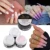 3D Nail Art Tips Builder Акриловый Порошок Прозрачный Розовый Белый Резьба Кристалл Полимер Маникюр Акриловый Порошок для Наращивания Ногтей Гель