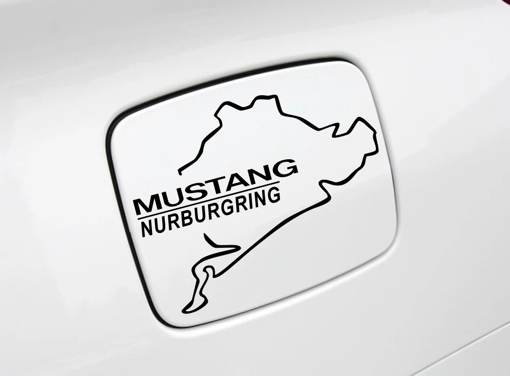 Авто Декор ПВХ крышки топливного бака автомобиля наклейки для Ford Mustang Racing Nurburgring Светоотражающие авто отделка виниловые автомобильные аксессуары