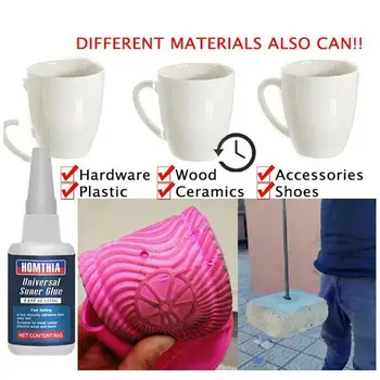 

50ML Uniglue Universal Super Glue, Strong Plastic Glue Ceramic For Resin Glue Metal Gel Glass Z9Q7