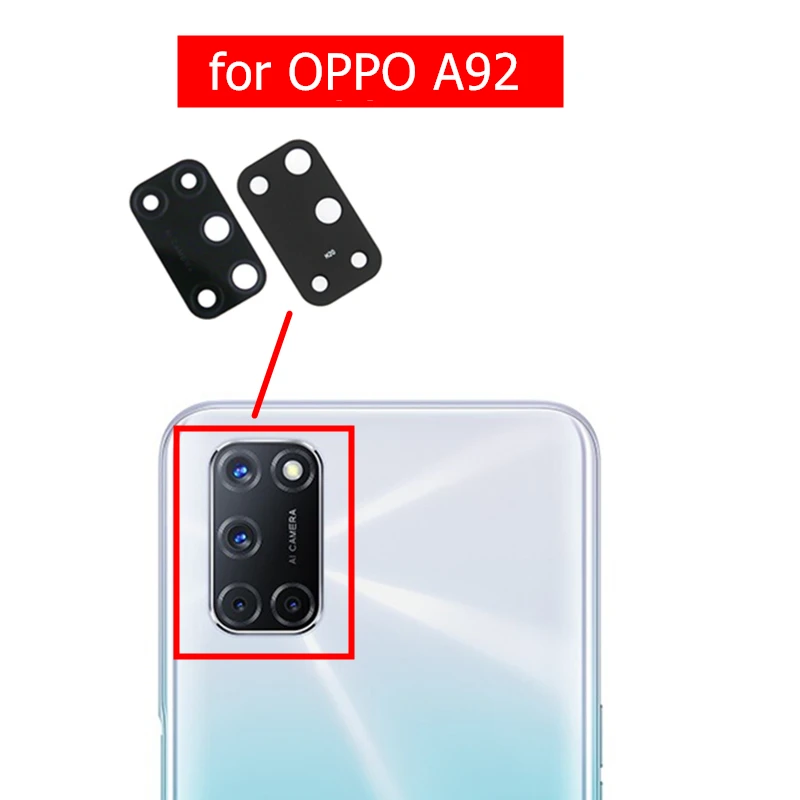 2pcs for OPPO A92 Camera Glass Lens Back Rear with 3M Glue Replacement Repair Parts | Мобильные телефоны и аксессуары