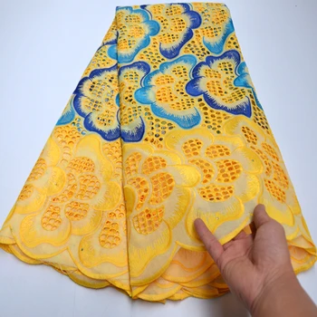 

latest swiss voile lace 2020 african lace fabric yellow nigerian lace fabrics for wedding tissu african broderie Ki084