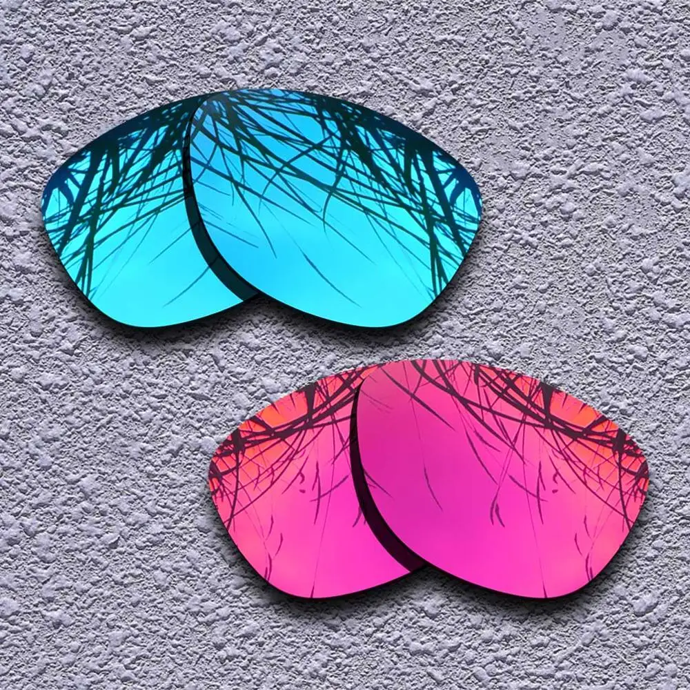 2 пары поляризованных сменных линз для солнцезащитных очков Oakley Frogskins-несколько вариантов - Цвет линз: Blue-Purple Red