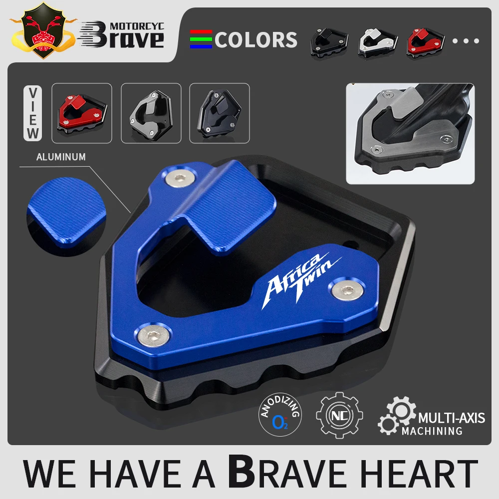 Kickstand Foot Side Stand Extension Pad For Honda CRF 1000 L Africa Twin / Adventure Sports 2018
