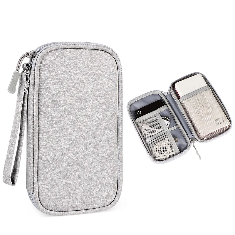 USB charger cable bag Hard Case Power Bank Case Storage Carrying Box SSD Bag External Hard Drive Disk Power Bank portable hard drive bag data cable storage bag hard drive box cable storage bag hard drive case electronic accessories case cable organizer pouch digital accessories bag electronics travel organizer