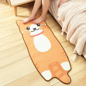 

New Style Animal Modeling Home Bedroom Bedside Mat Living Room Sofa Glabrous Strip Slip Mat Entrance Mat