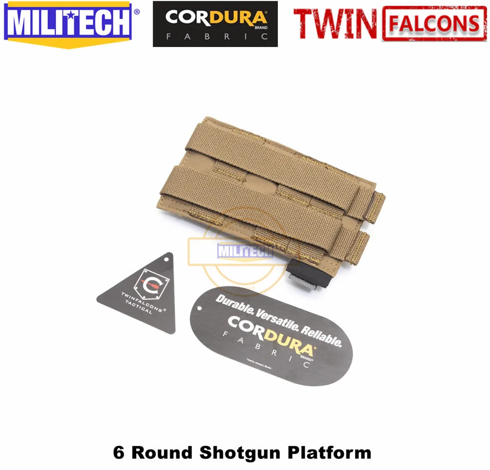 MILITECH TWINFALCONS TW 500D Delustered Cordura Molle Crye CP 6 патронов ружье оболочки платформы патронов мешок эластичная лента патронов база
