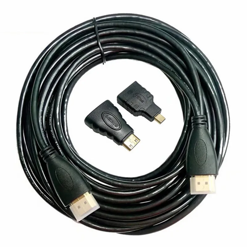 3 в 1 HDMI к Mini и Micro Кабель-адаптер v1.4 3D 1080P для HDTV ПК планшета | Компьютеры офис