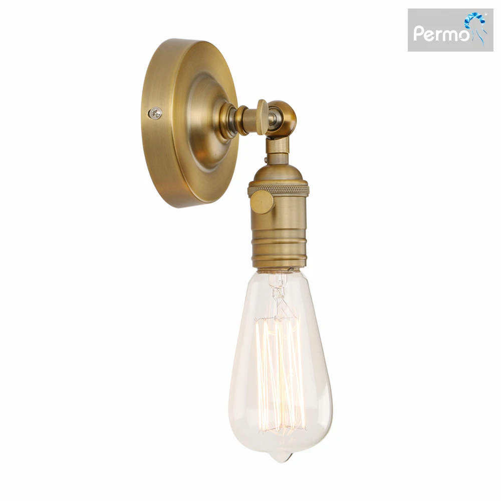 

Permo Minimalist Single Socket 1- Light Wall Sconce Lighting with On/Off Switch