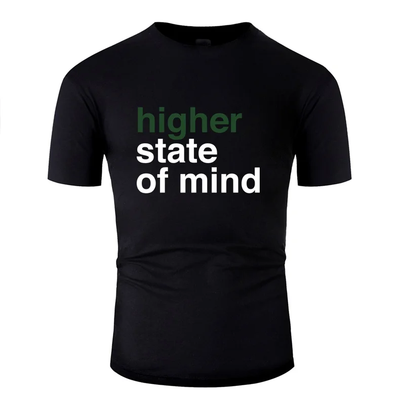 Трикотажная футболка с надписью high State Of Mind для мужчин красивые классические
