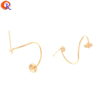 

Cordial Design 30Pcs 18*19MM Jewelry Accessories/Hand Made/Genuine Gold Plating/S Shape/DIY Parts/Jewelry Making/Earrings Stud