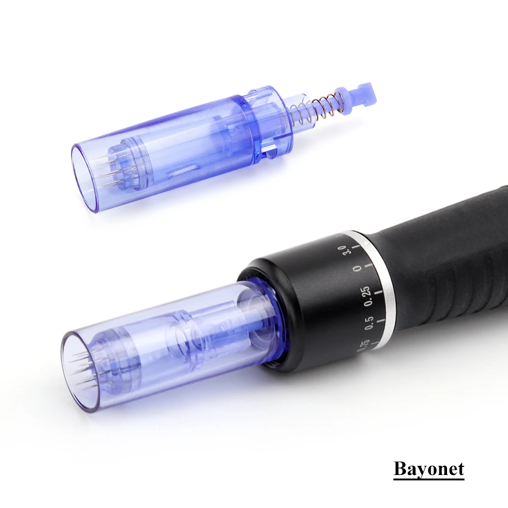 10pcs Blue Dr pen Ultima A1 Needle Cartridges Skin Microneedle Derma Pen Replacement Tattoo Needle Tips