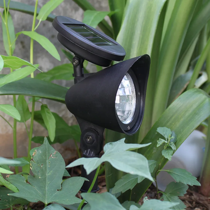 LED Solar Power Gartenlampe Spot Light Rasen Landschaft Pfad Spotlight im Freien 
