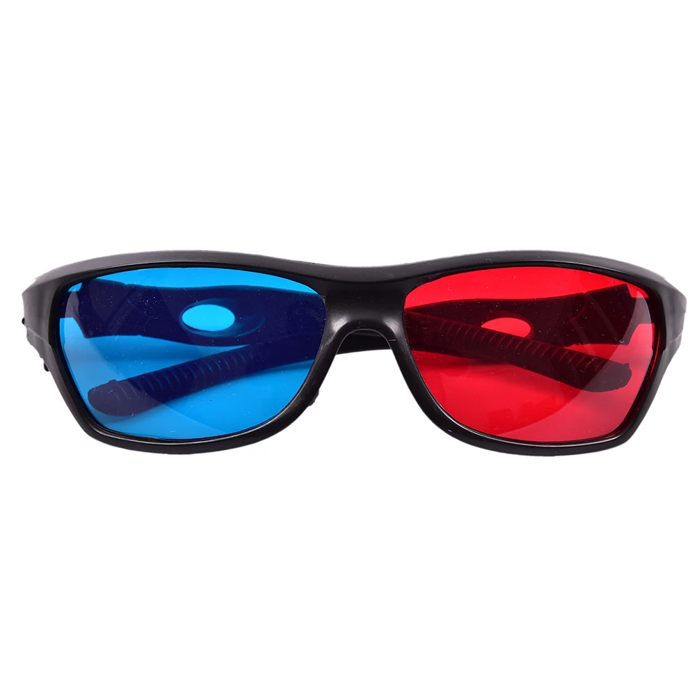 5pcs Black Frame Universal 3D Plastic Glasses/Oculos/Red Blue Cyan 3D Glass Anaglyph 3D Movie Game DVD Vision/cinema