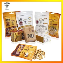 HORNET DANGER 150 x Natural Gum 5MM /6MM Slim Rolling Paper Pre Rolled Natural Tips Unrefined Cigarette Rolling Paper