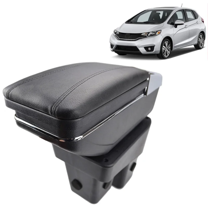 Подлокотник вращающийся для Honda Fit Jazz 2009-2013 Ge центральный консольный ящик для хранения подлокотник 2010 2011 2012