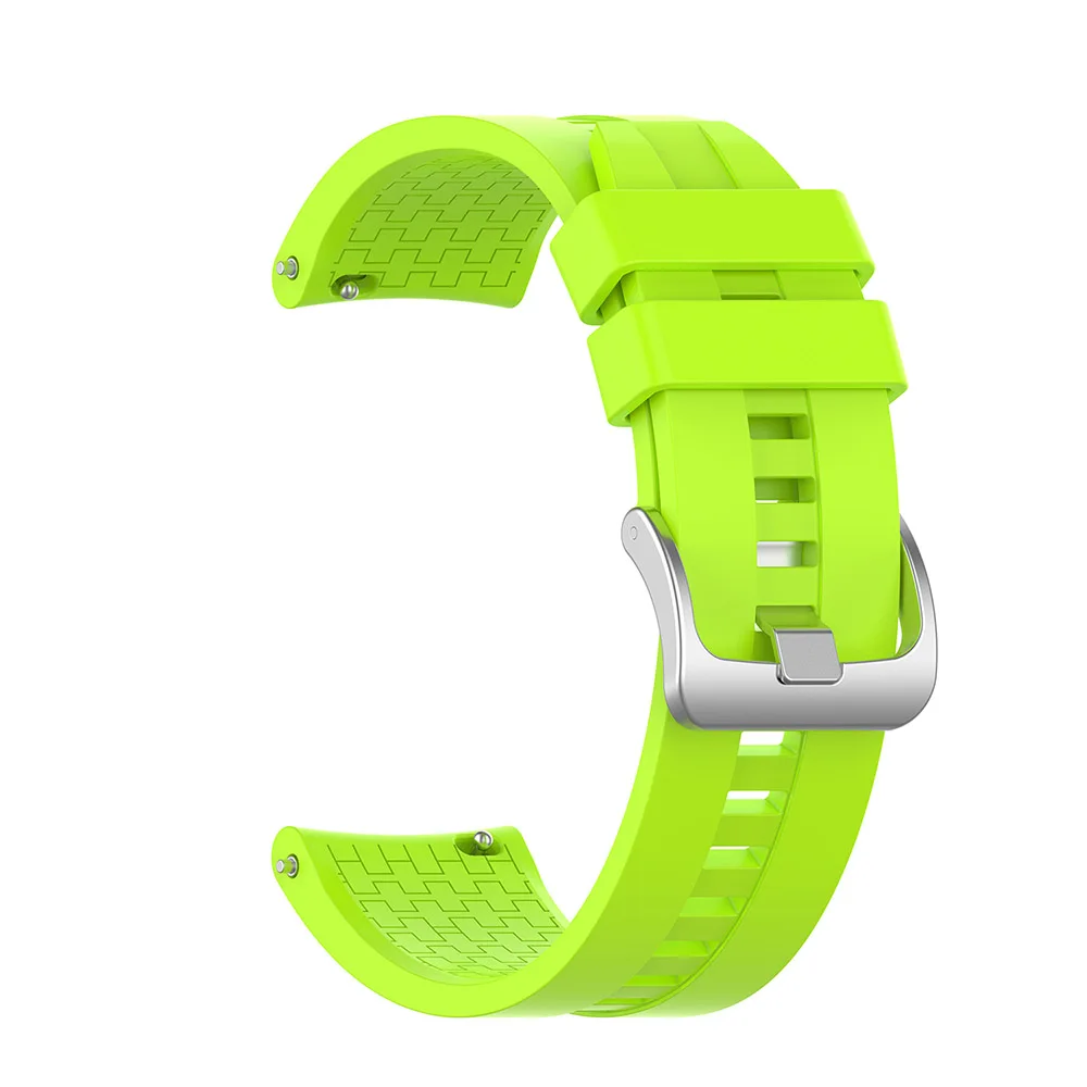 22 мм сменный ремешок для часов huawei Watch GT активный силиконовый ремешок спортивный браслет для Honor Watch Magic/Dream/Watch 2 pro - Цвет: Lime