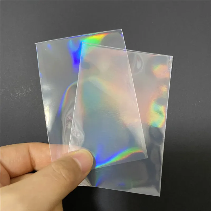 sammenholdt skandale argument 50PCS 58x87mm Laser Star Gemstone Heart Card Sleeves For Flashing Card Film  Protector Holographic Foil Tarot Cards Binder Film