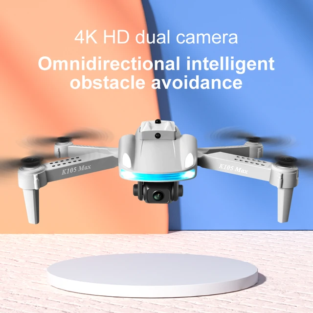 JINHENG 2022 New K105 Max Drone 4K HD Dual Camera With Obstacle Avoidance WiFi Fpv Foldable Quadcopter Toys For Children Hobbie 3